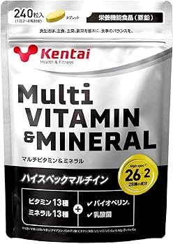 【セット割】プロアルギナイン1＋マルチビタミンミネラル1 Amazon | Kentai(健康体力研究所) マルチビタミン&ミネラル 240